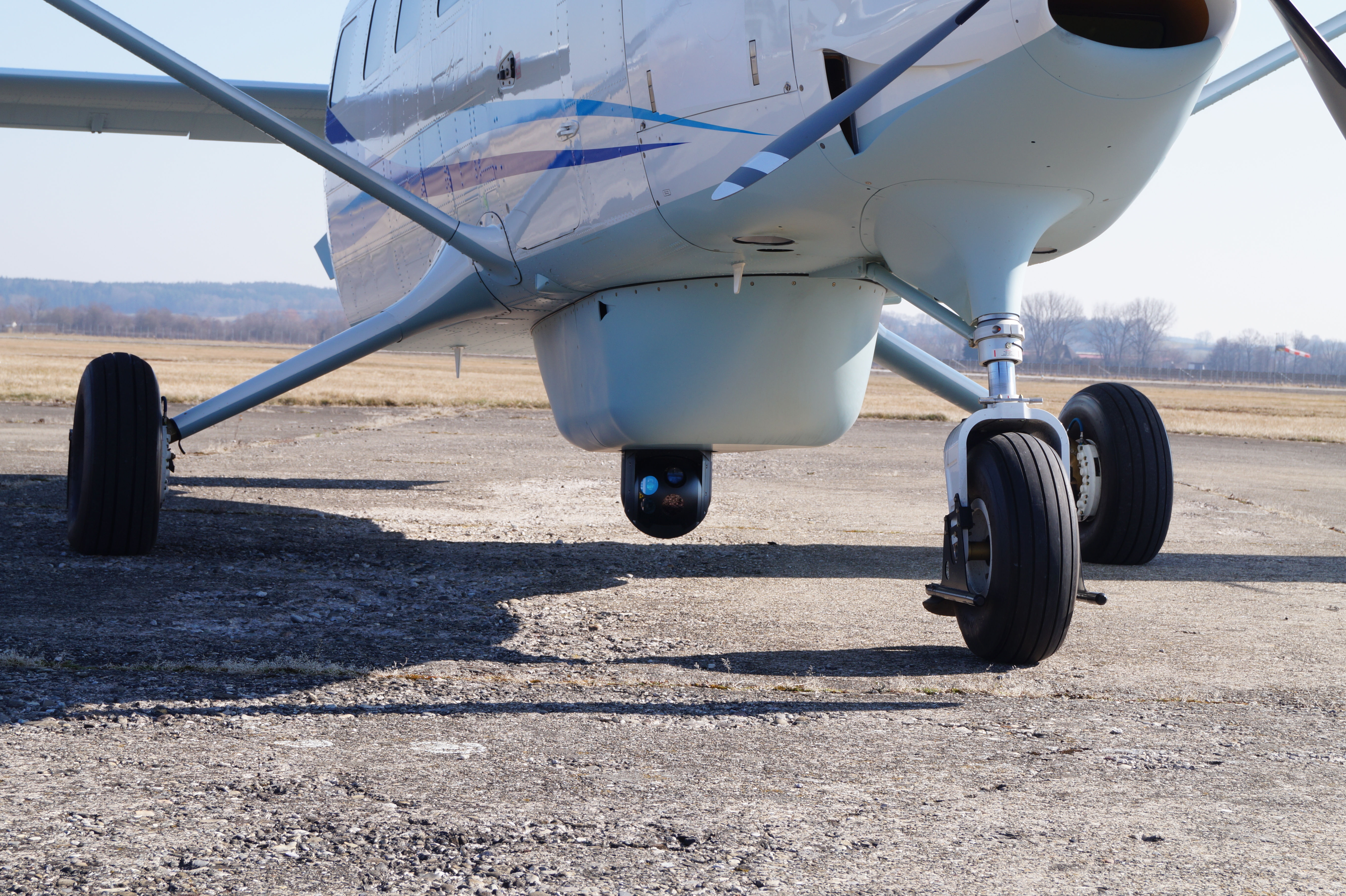 Patrol Aircraft radome with extended EO/IR camera